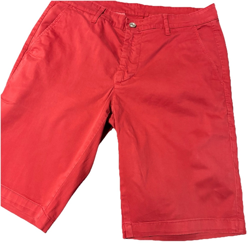 AG‎ The Griffin Tailored Short Mens 33R Red Chino Stretch 11" Inseam Lightweight